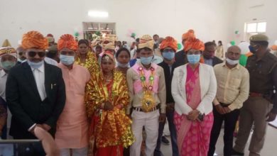 Photo of मुख्यमंत्री सामूहिक विवाह के तहत 159 जोडो का वैवाहिक कार्यक्रम संपन्न हुआ