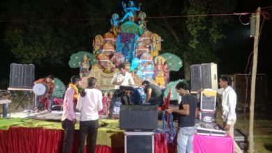 Photo of भगवती जागरण में उमड़ी श्रद्धालुओं की भीड़
