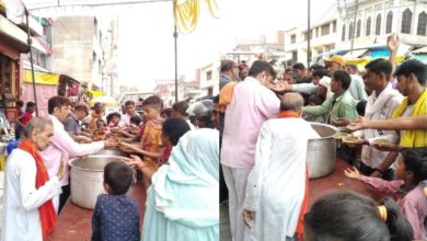 Photo of मौहर माता मंदिर में विशाल भंडारे का आयोजन, भक्तो ने छका प्रसाद