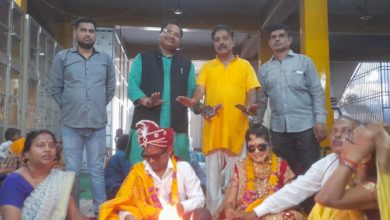 Photo of गायत्री शक्तिपीठ में दिनेश संग रूबी की हुई शादी