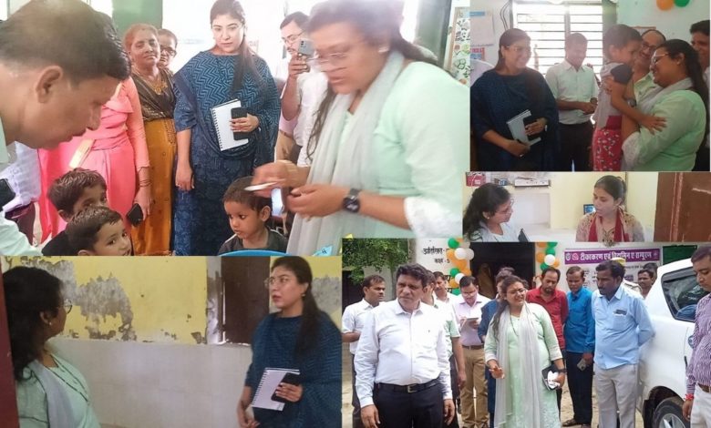 जिलाधिकारी नेहा ने मड़वाडी आंगनवाड़ी केंद्र में बच्चों को पिलाई विटामिन ए की खुराक 1 photo 7 1 1