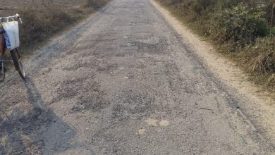 Photo of चचीडा सम्पर्क मार्ग पर पैचिग के नाम पर खेल