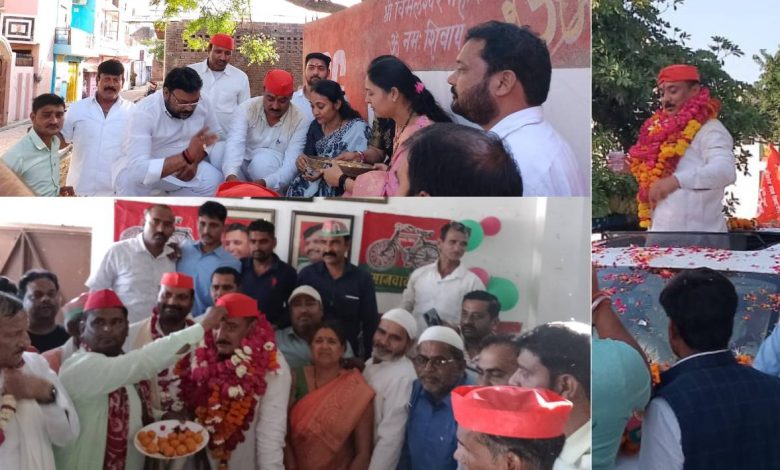सपा के नवनियुक्त जिलाध्यक्ष बबलू राजा का हुआ भव्यतम स्वागत 1 photo 11 1 3