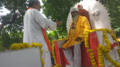 Photo of पुखरायां में निकली भगवान विश्वकर्मा की झांकी, डीघ में हुआ हवन पूजन
