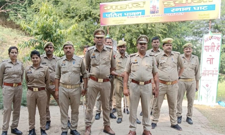 दुर्वासा ऋषि घाट पर बड़े ही शांतिपूर्ण ढंग से दुर्गा प्रतिमाओं का विसर्जन किया गया 1 IMG 20231024 222932