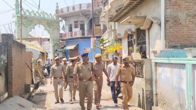 Photo of जुमे की नमाज में पुलिस ने बरती सतर्कता