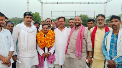 Photo of चकिया: सांसद प्रत्याशी छोटेलाल खरवार का हुआ जोरदार स्वागत…