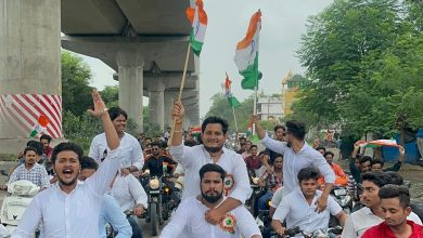 Photo of एबीवीपी ने निकाली भव्य तिरंगा यात्रा, सैकड़ों छात्र छात्राएं हुए शामिल