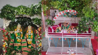 Photo of गौर कृष्ण धाम मंदिर में हरियाली तीज पर भव्य कार्यक्रम
