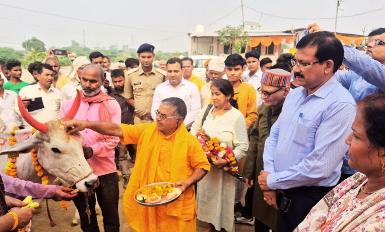 ग्राम चमारी में गौशाला का निरीक्षण, गौ-सेवा आयोग के सदस्यों ने जताया संतोष 1 gau