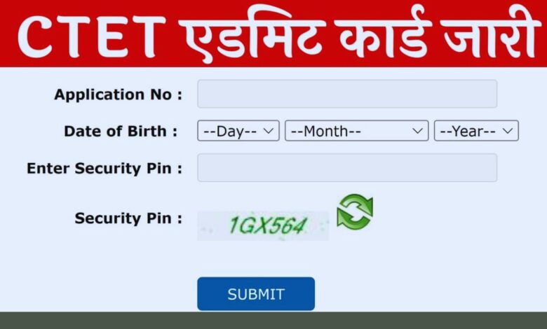 c tet admit card