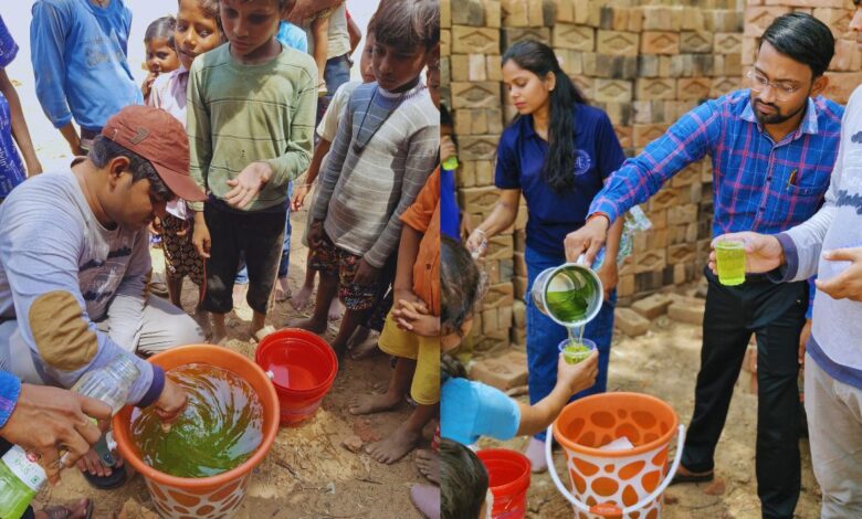 भोगनीपुर में LiF NGO ने गुड फ्राइडे पर दिखाई मानवीय संवेदना, तपती धूप में मजदूरों को पिलाया ठंडा शरबत 3 photo 21 1 4