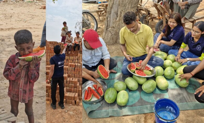 तपती दोपहर में ठंडक का एहसास: लाइफ एनजीओ की अनूठी पहल, बुद्ध पूर्णिमा पर श्रमिकों को मिला 'खुशी का फल' 1 ph