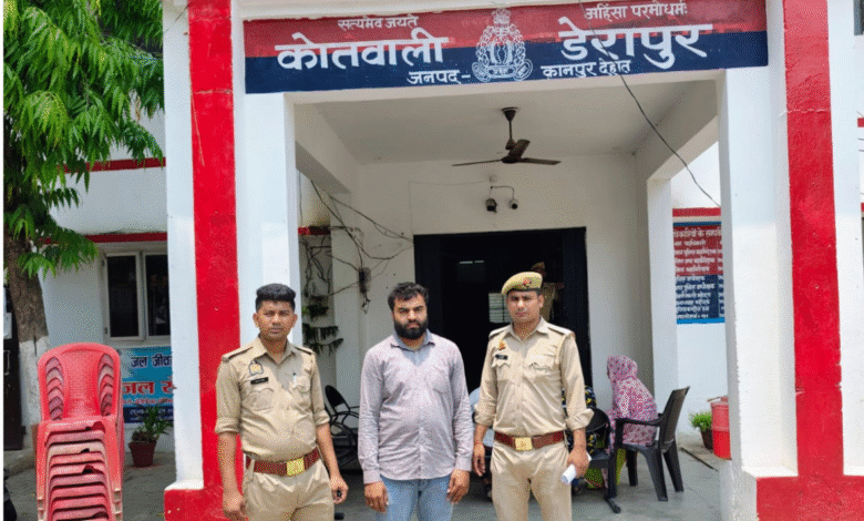 कानपुर देहात में वांछित वारंटी चढ़ा पुलिस के हत्थे,भेजा कोर्ट 3 दर्ज 8 1