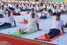 Photo of ग्रीन पार्क स्टेडियम में “एक पृथ्वी, एक स्वास्थ्य” थीम पर 11वां अंतर्राष्ट्रीय योग दिवस भव्यता से आयोजित