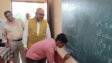 Photo of जिलाधिकारी ने उच्च प्राथमिक विद्यालय लोधवा खेड़ा का औचक निरीक्षण किया
