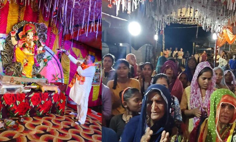 राघव अग्निहोत्री ने मनेथू में भव्य गणेश महोत्सव में की आरती लिया आशीर्वाद 3 RAGHAV