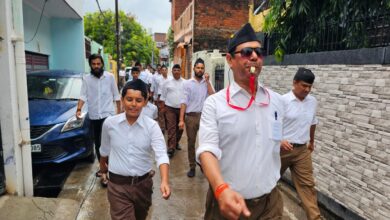 Photo of विजयादशमी उत्सव पर पथ संचलन के साथ संघ के शताब्दी वर्ष का आगाज