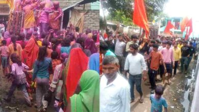 Photo of बारा नगर में धूमधाम से निकली देवी शोभायात्रा, नवरात्रि का भव्य समापन