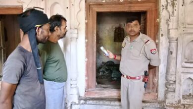 Photo of मूसानगर के प्राचीन राधा कृष्ण मंदिर में चोरी