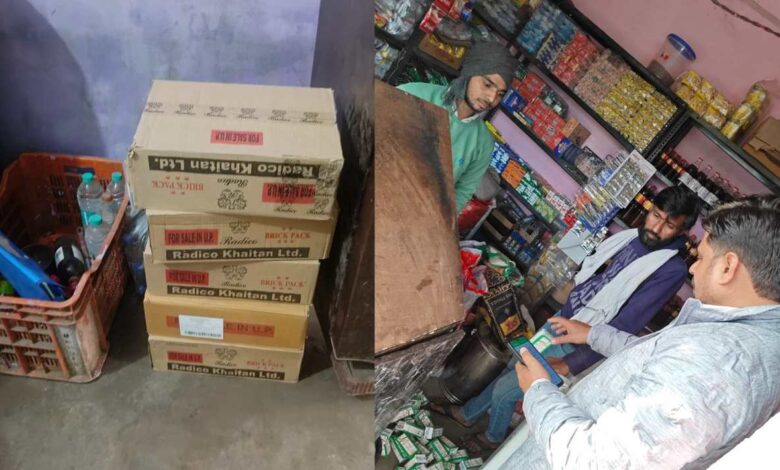 अवैध शराब बरामदगी रनियां आबकारी निरीक्षक रामवीर यादव
