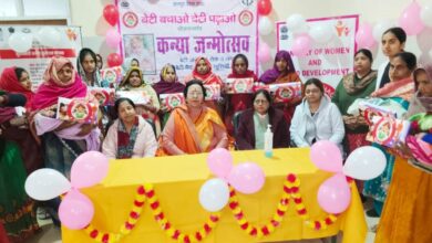 Photo of कानपुर देहात में 14 नवजात बेटियों का केक काटकर मनाया गया जन्मोत्सव