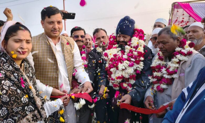 हाजी फैजान खान रसूलाबाद धर्म कांटा उद्घाटन