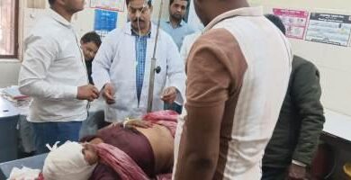 Photo of पुखरायां में तेज रप्तार बाइक अनियंत्रित होकर गिरी,महिला घायल