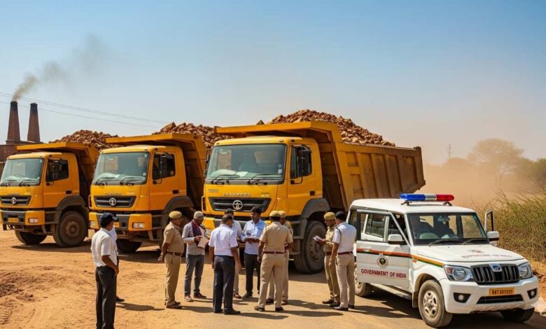 अवैध खनन पर प्रशासन का एक्शन