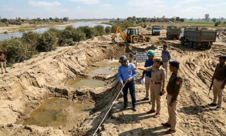अवैध खनन पर सख्त कार्रवाई