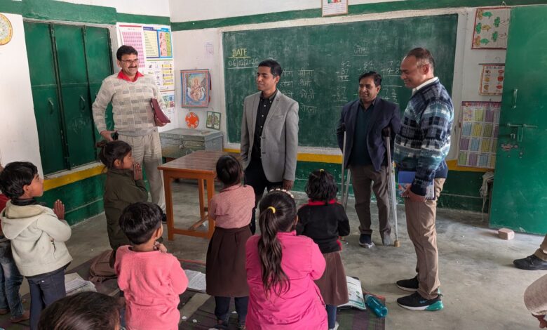 प्राथमिक विद्यालय तिगाई निरीक्षण