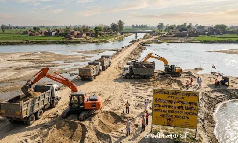 कानपुर नगर साधारण बालू ई नीलामी 2026।