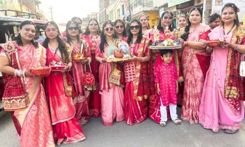 गणगौर यात्रा पुखरायां कानपुर देहात