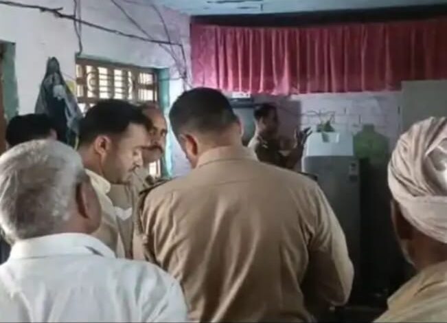 मंगलपुर चोरी की घटना का द्रश्य