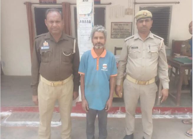 रूरा पुलिस की कार्रवाई वारंटी गिरफ्तार।
