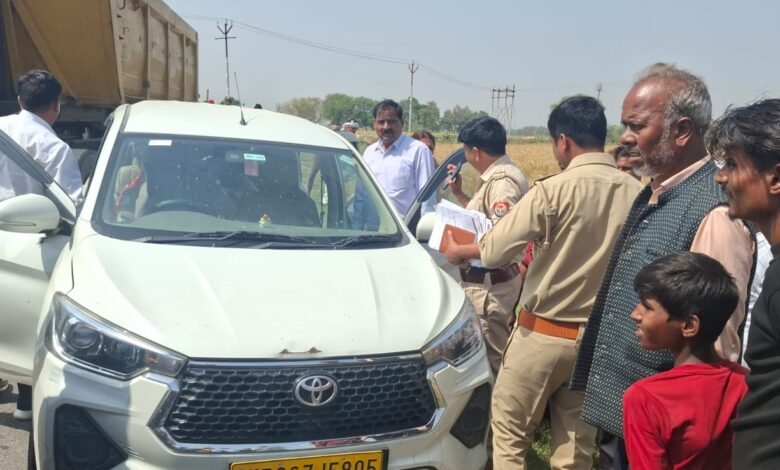 सड़क हादसा बरौर कानपुर देहात।