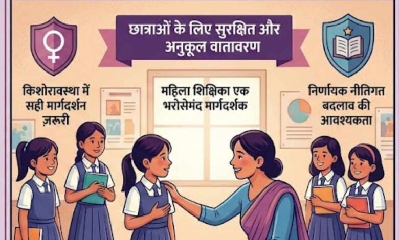 सुरक्षित स्कूली वातावरण और महिला शिक्षा।