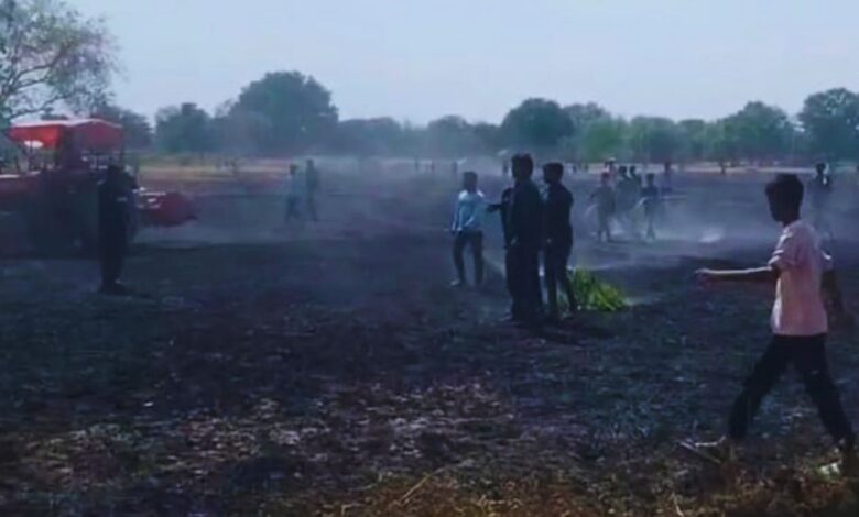 कानपुर देहात अनंतरामपुर आगजनी मामला।