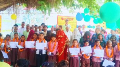 Photo of कानपुर देहात: डेरापुर विकासखंड के प्राथमिक विद्यालय मडनापुर में धूमधाम से मना प्रवेश उत्सव
