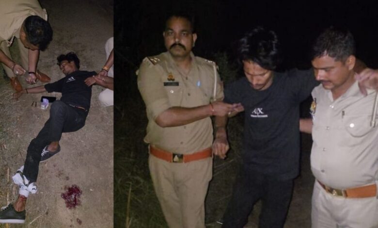 कानपुर देहात में पुलिस एनकाउंटर: 25 हजार का इनामी बदमाश सुल्तान पैर में गोली लगने से गिरफ्तार, साथी फरार 1 पुलिस एनकाउंटर कानपुर देहात