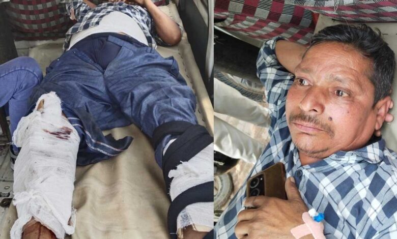 शराब सेल्समैन पर हमला डेरापुर