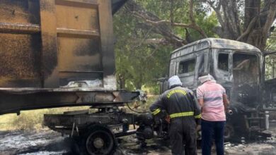 Photo of कानपुर देहात: सिकंदरा में डंपर में लगी आग,फायर ब्रिगेड ने पाया काबू