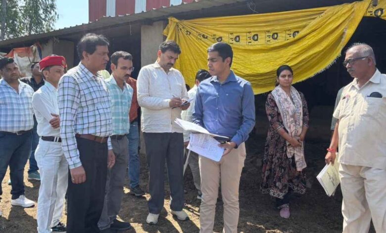 सीडीओ का निरीक्षण sarvankheda