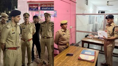 Photo of हमीरपुर पुलिस अधीक्षक का थाना राठ में औचक निरीक्षण: व्यवस्थाओं को परखने के साथ सुरक्षा पर दिया जोर