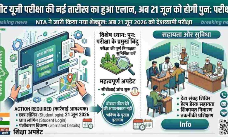 NEET-UG पर बड़ा फैसला: पेपर लीक कांड की जांच CBI को, अब 21 जून को होगी दोबारा परीक्षा! 1 aman yatra website formate 78