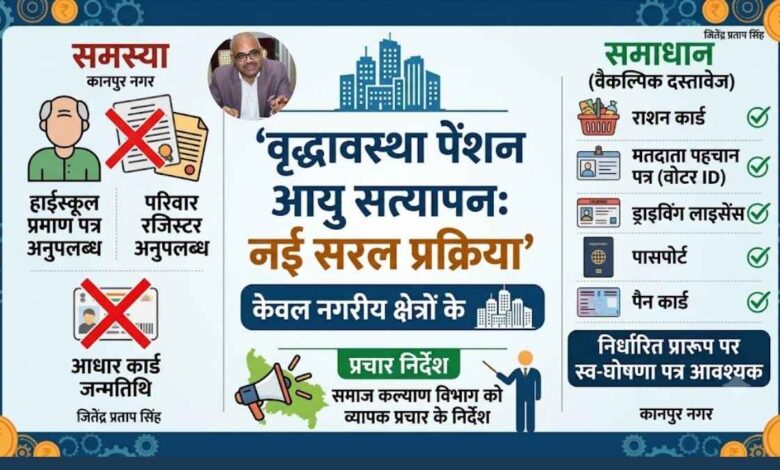 वृद्धावस्था पेंशन योजना उत्तर प्रदेश आयु सत्यापन नए नियम