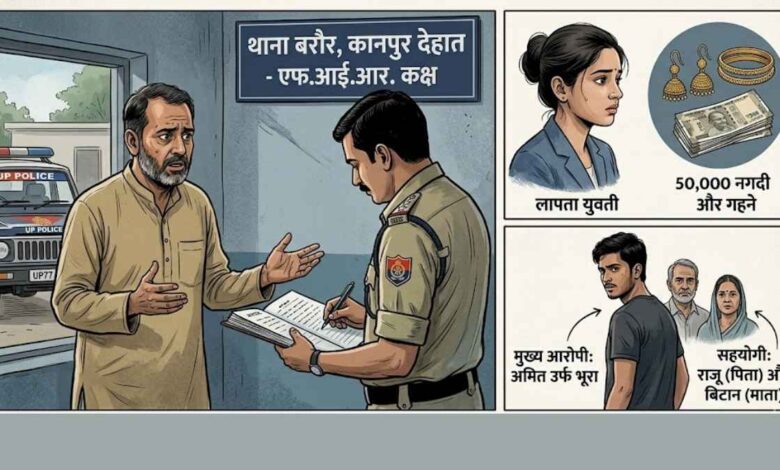 बरौर थाना पुलिस उत्तर प्रदेश पुलिस लोगो