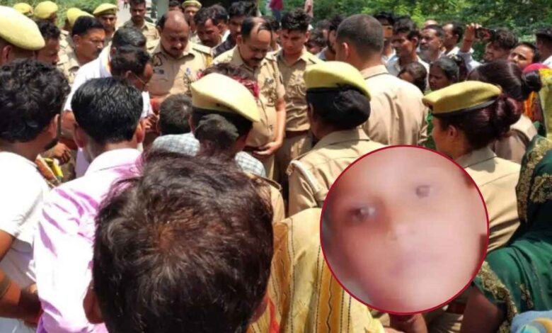 कानपुर देहात पुलिस और दुर्घटनाग्रस्त ट्रैक्टर
