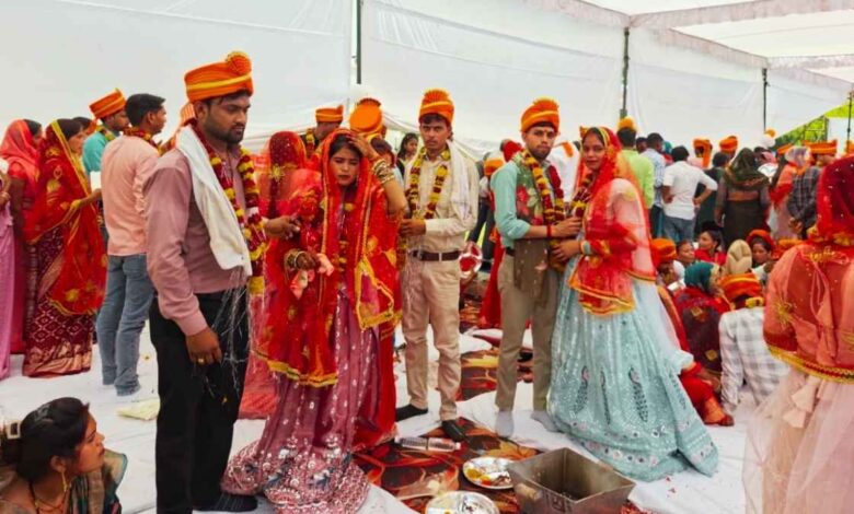 कानपुर मे 98 जोड़ों का सामूहिक विवाह संपन्न