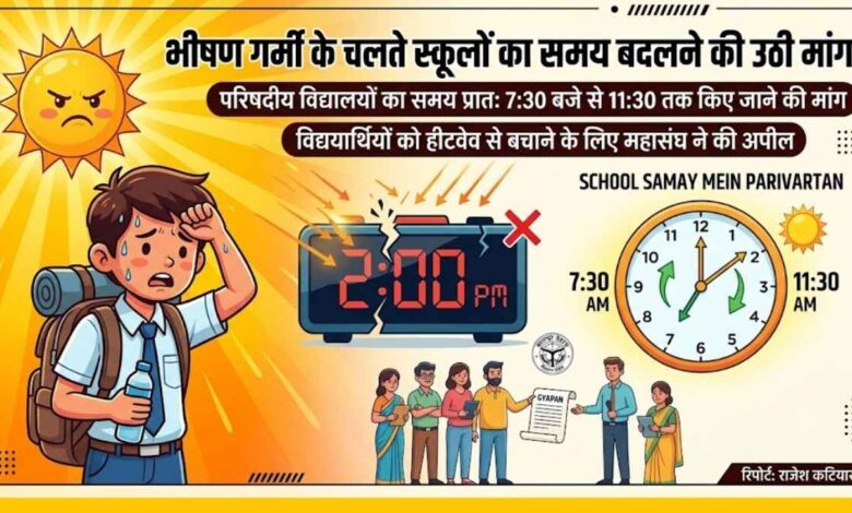 कानपुर देहात: भीषण गर्मी के चलते स्कूलों का समय बदलने की उठी मांग 1 कानपुर देहात में बीएसए कार्यालय में ज्ञापन सौंपते राष्ट्रीय शैक्षिक महासंघ के पदाधिकारी